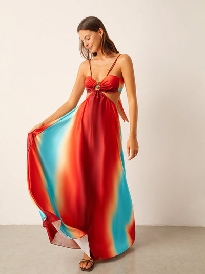 Sukienka Solenne - Kolorowa i Elegancka