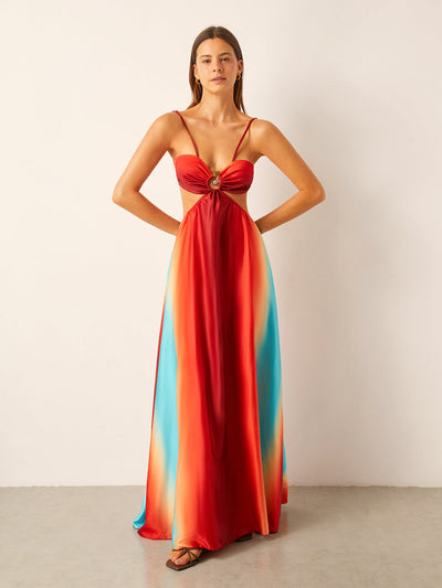 Sukienka Solenne - Kolorowa i Elegancka